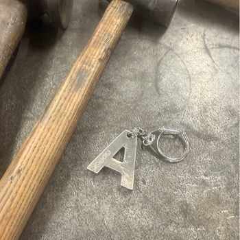 Initial A Touchmarked Pewter Keyring Initial A Touchmarked Pewter Keyring