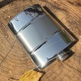 Part Satin 6oz Pewter Kidney Hip Flask