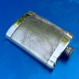 6oz Red Room Pewter Kidney Flask