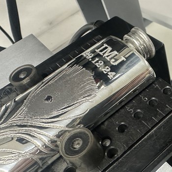 2oz Peacock Pewter Purse Flask