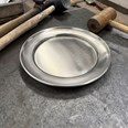Large Antique Finish Pewter Plate