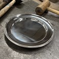 Large Polished Finish Pewter Plate