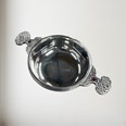 Birthstone Pewter Quaich January With Garnet Stones