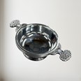 Birthstone Pewter Quaich April With Cubic Zicorna Stones