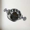 February Birthstone Pewter Quaich With Amethyst Stones February Birthstone Pewter Quaich With Amethyst Stones
