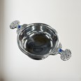 Birthstone Pewter Quaich September With Saphire Stones Birthstone Pewter Quaich September With Saphire Stones