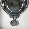 Birthstone Pewter Quaich April With Cubic Zicorna Stones