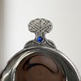 Birthstone Pewter Quaich September With Saphire Stones