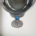 Birthstone Pewter Quaich December With Turquoise Stones