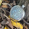 6oz Round Pewter Celtic Knot Flask
