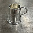 Embossed Celtic Band Baby Quarter Pint Pewter Mug Embossed Celtic Band Baby Quarter Pint Pewter Mug