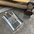 6oz Welsh Dragon Pewter Kidney Hip Flask