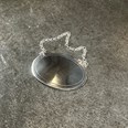 Cast Pewter Plain Oval Decanter Label