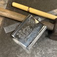 6oz Hunting Scene Pewter Kidney Hip Flask