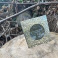 Love Skull Small Pewter 4"X4" Frame
