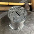 Celtic Spiral Pewter Money Box