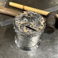 Cow Over The Moon Pewter Money Box