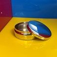 8cm Plain Round Pewter Trinket Box