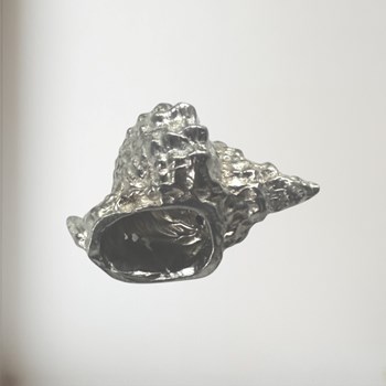 Cast Pewter Triton Shell Ornament