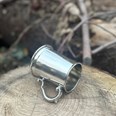 Half Pint Plain Scroll handle Pewter Tankard