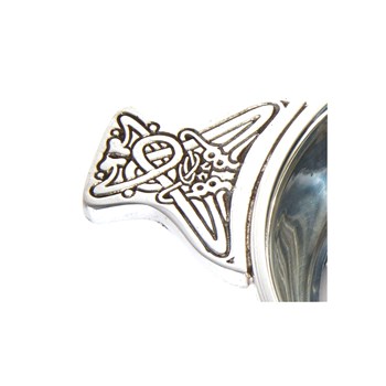 Standard Gem Cross Pewter Quaich Standard Gem Cross Pewter Quaich