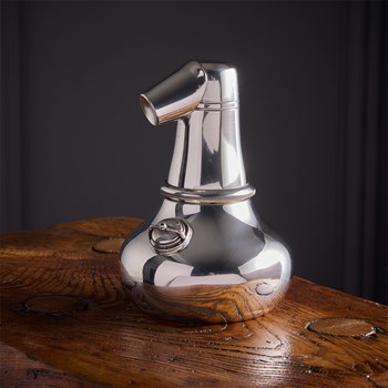 Pewter Pot Still Large Flask Pewter Pot Still Large Flask