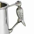 Stork Handle Pewter Quarter Pint Baby Mug