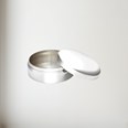 6cm Plain Round Pewter Trinket Box