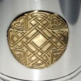 Celtic Gold Pewter And Brass Tankard Celtic Gold Pattern on 1 Pint Pewter and Brass Tankard