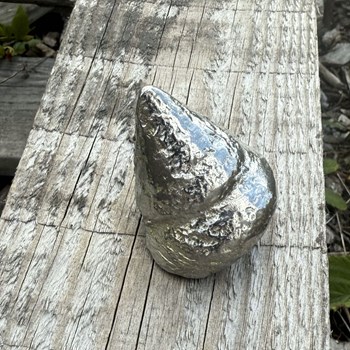Cast Pewter Top Shell Ornament Cast Pewter Top Shell Ornament