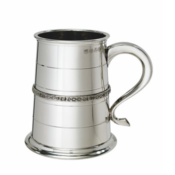 Single Celtic Band One Pint Pewter Tankard Single Celtic Band One Pint Pewter Tankard