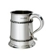 Double Celtic Bands Pewter Tankard W27CII 1 pint Double Celtic Bands Pewter Tankard
