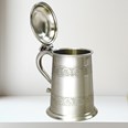 Medieval Antique Finish Pewter One Pint Tankard