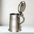 Medieval Antique Finish Pewter One Pint Tankard