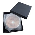 Wood And Pewter Small Bottle Coaster
