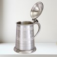 Medieval Hunting Scene Lidded Tankard