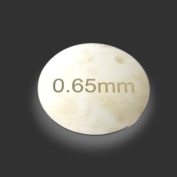 pewter circle 0,65 gauge