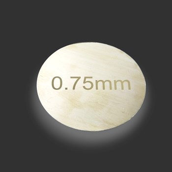 pewter circle 0,75 gauge