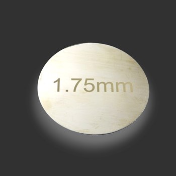 pewter circle 1,75 gauge