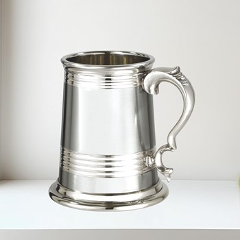 X range 1 pint Worcester Part Satin Pewter Tankard