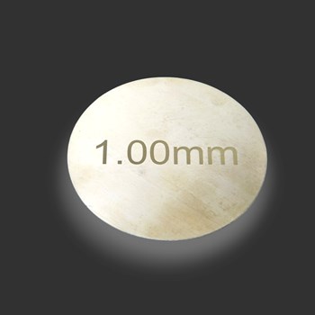 pewter circle 1,00 gauge