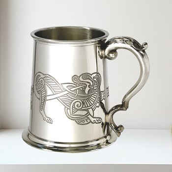 Celtic Lion One Pint Pewter Tankard Celtic Lion 1 Pint Pewter Tankard