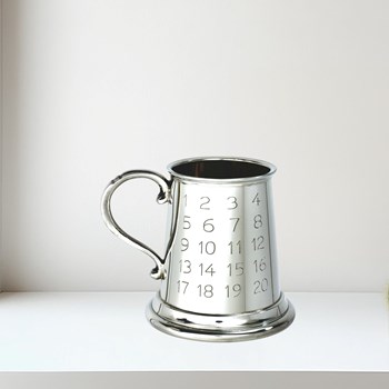 Pewter Tutor Quarter Pint Baby Mug Pewter Tutor quarter pint baby Mug