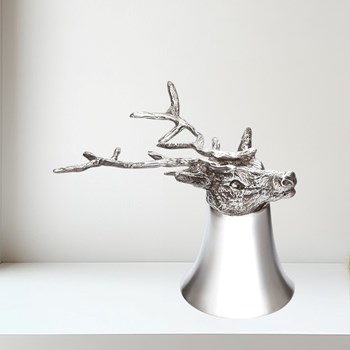 3oz Stag Head Pewter Jigger Cup