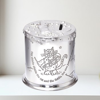 Cow Over The Moon Pewter Money Box Cow over the Moon Pewter Money Box