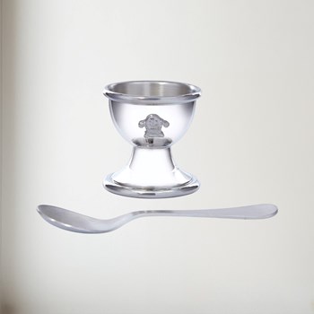 Humpty Dumpty Pewter Egg Cup And Spoon Humpty Dumpty Pewter Egg Cup and Spoon