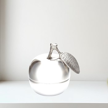 Apple Pewter Trinket Box