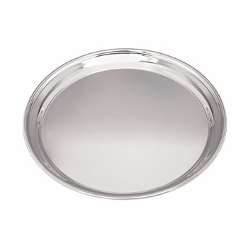 Large 300mm  Round Pewter Tray