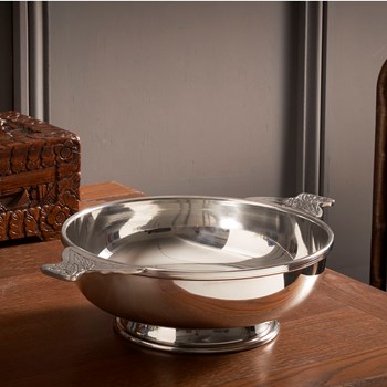 Giant Pewter Ten Inch Quaich Ten Inch Pewter Quaich