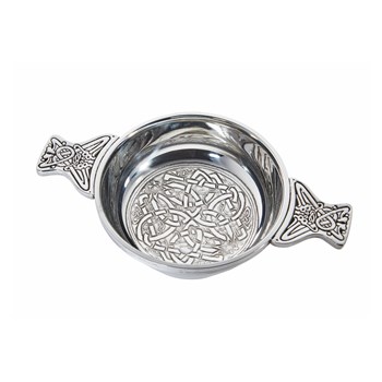 Large Celtic Circle Pewter Quaich Large Celtic Circle Pewter Quaich